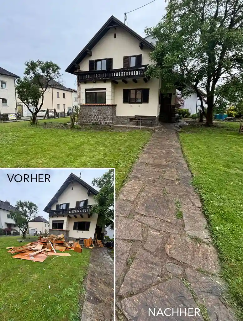 Hausentrümpelung Vorher Nachher